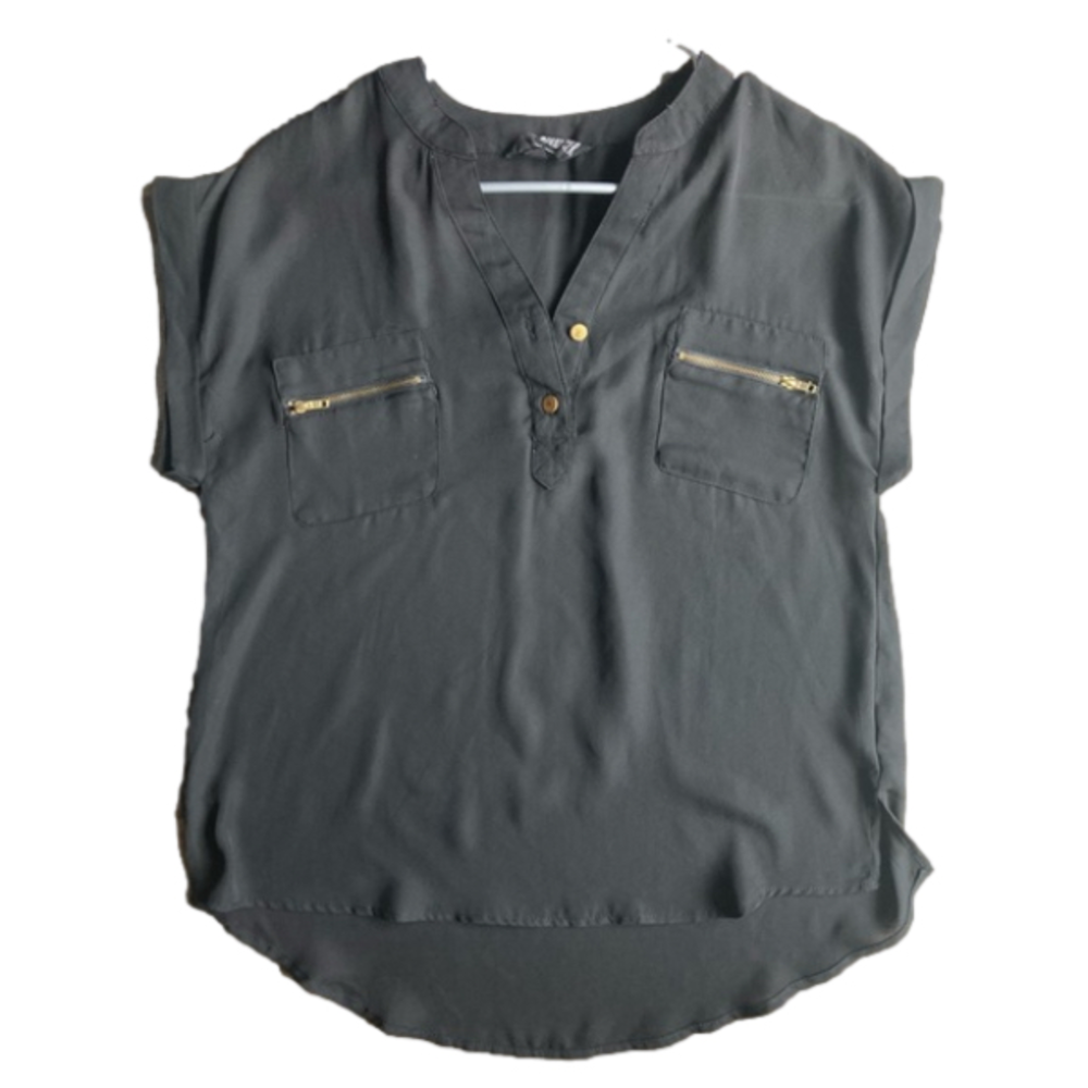 Sweet Wanderer Black Sheer Medium Shirt